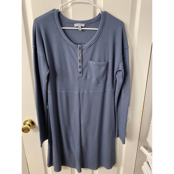 Ocean & Coast Waffle Knit Athleisure Dress Size Medium - Picture 1 of 7